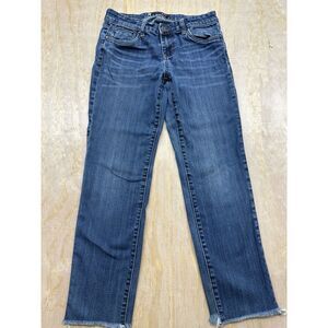 KUT From The Kloth Women’s Jeans Size 4 Light Wash Straight Leg Raw Hem